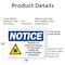 Signmission Radiation & Laser Sign, 10 in H x 14 in W, Plastic, Rectangle OS-2PACK-NS-P-1014-L-17710 - alternate 2